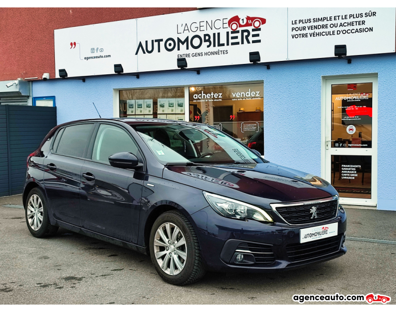 Achat voiture occasion, Auto occasion pas cher | Agence Auto Peugeot 308 1.6 BlueHDI 100 Style BVM 6 Bleu Année 2019 Manuelle Diesel